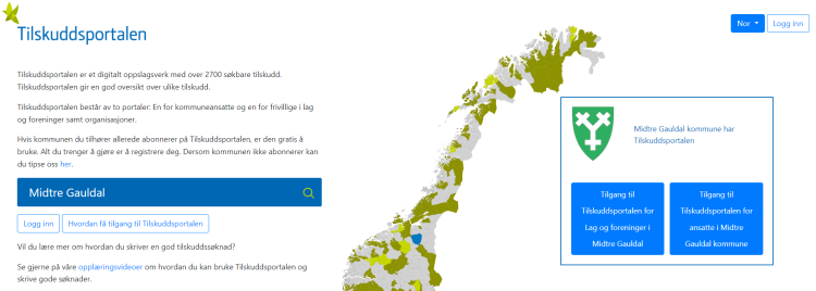 Til tilskuddsportalen (lenke på bildet)