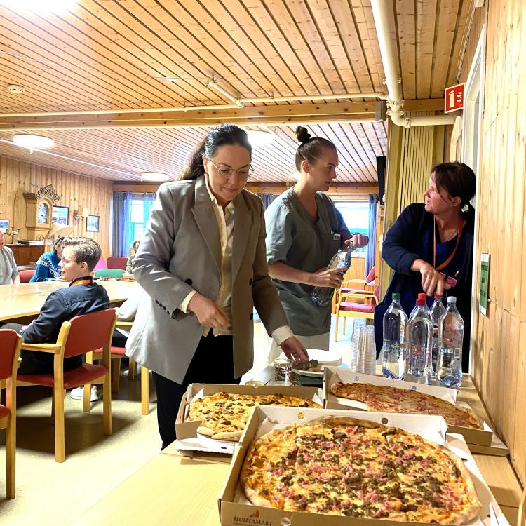 Bilde fra samlingen som ble holdt i Aktiviteten på helsesenteret.
